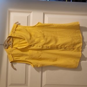 Banana Republic Sleeveless Blouse Yellow